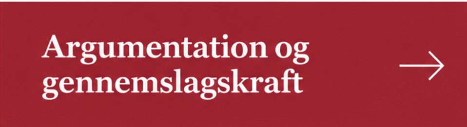 Argumentation og gennemslagskraft